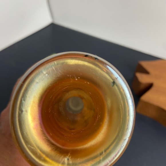 Vintage Imperial Carnival Glass Vase - Picture 5 of 8